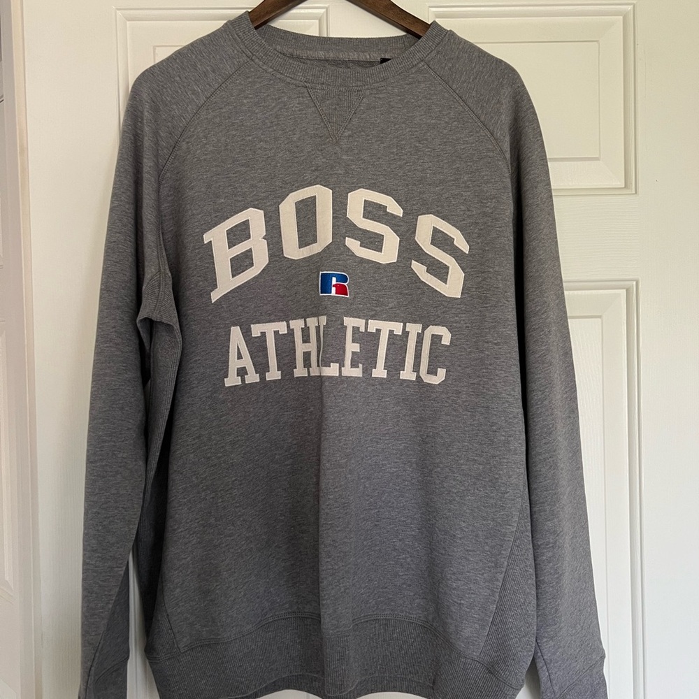Hugo Boss Gray Crewneck Sweater